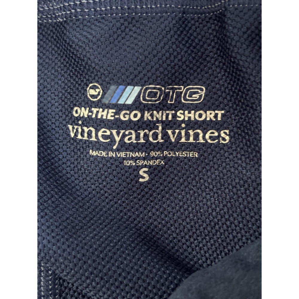 Vineyard Vines Shorts Mens Small Blue On-The-Go OTG Knit Drawstring Zip Pocket - Picture 2 of 14